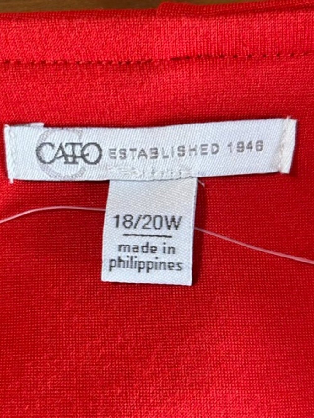 Cato Cardigan/Jacket Womens Sz 18/20 Red Button Front and Pockets V-Neck NWOT - Picture 5 of 11